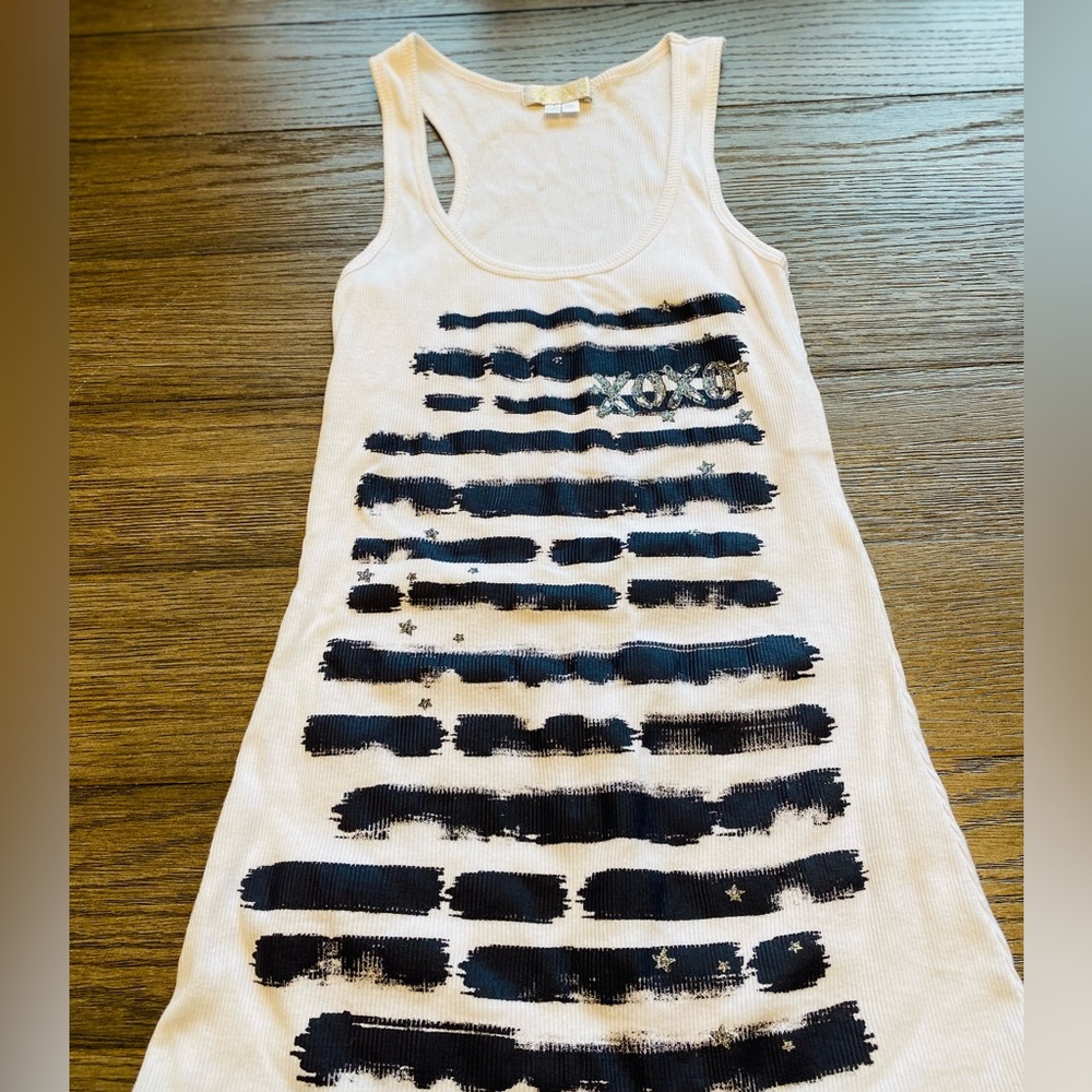 NWOT Macy’s XOXO Blue White & Silver 4th July Tee